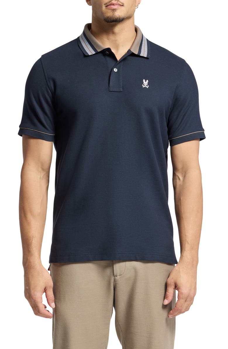 Psycho Bunny Henson Pima Cotton Piqué Polo, Main, color, 