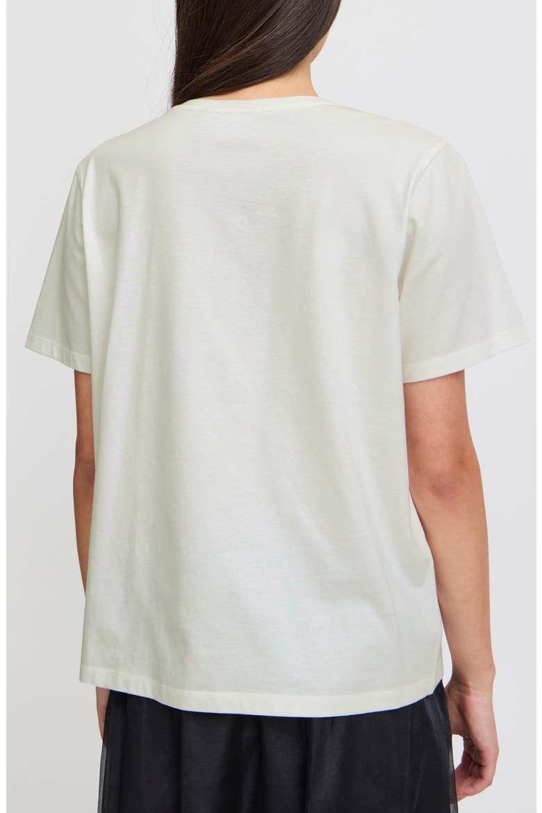 Jeweled Neckline Cotton T-Shirt, Alternate, color, CLOUD DANCER