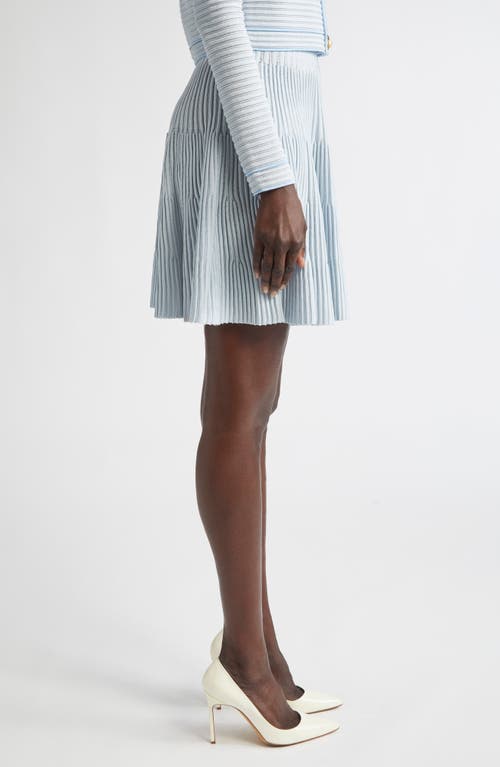 Balmain Textured Knit Flared Skirt
