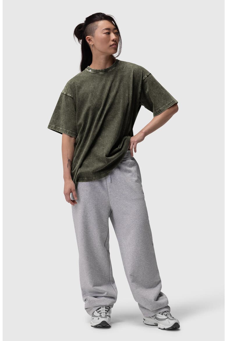 Distressed Relaxed Tee, Main, color, Olive