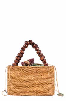 Jelavu Tatiana Handwoven Rattan Top Handle Bag