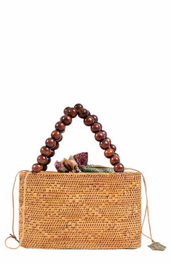 Jelavu Tatiana Handwoven Rattan Top Handle Bag