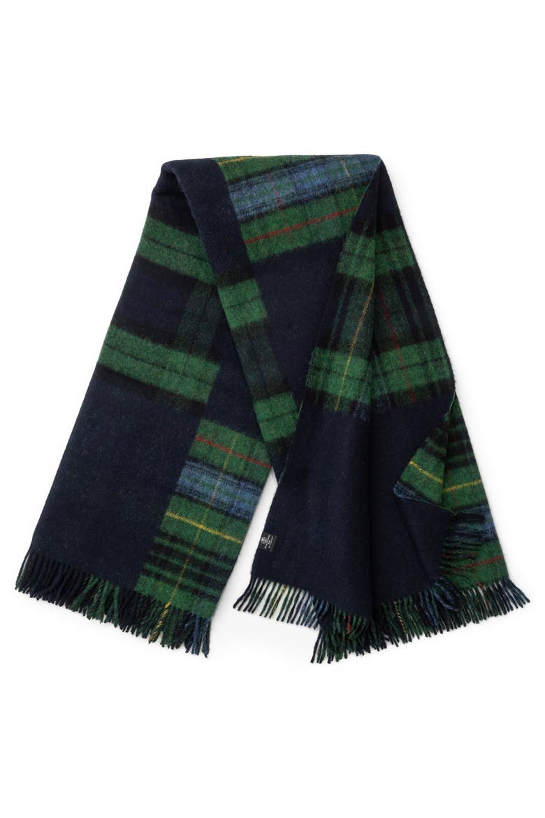 Highland Tweeds Double Cloth Reversible Throw, Main, color, Classic Patchwork