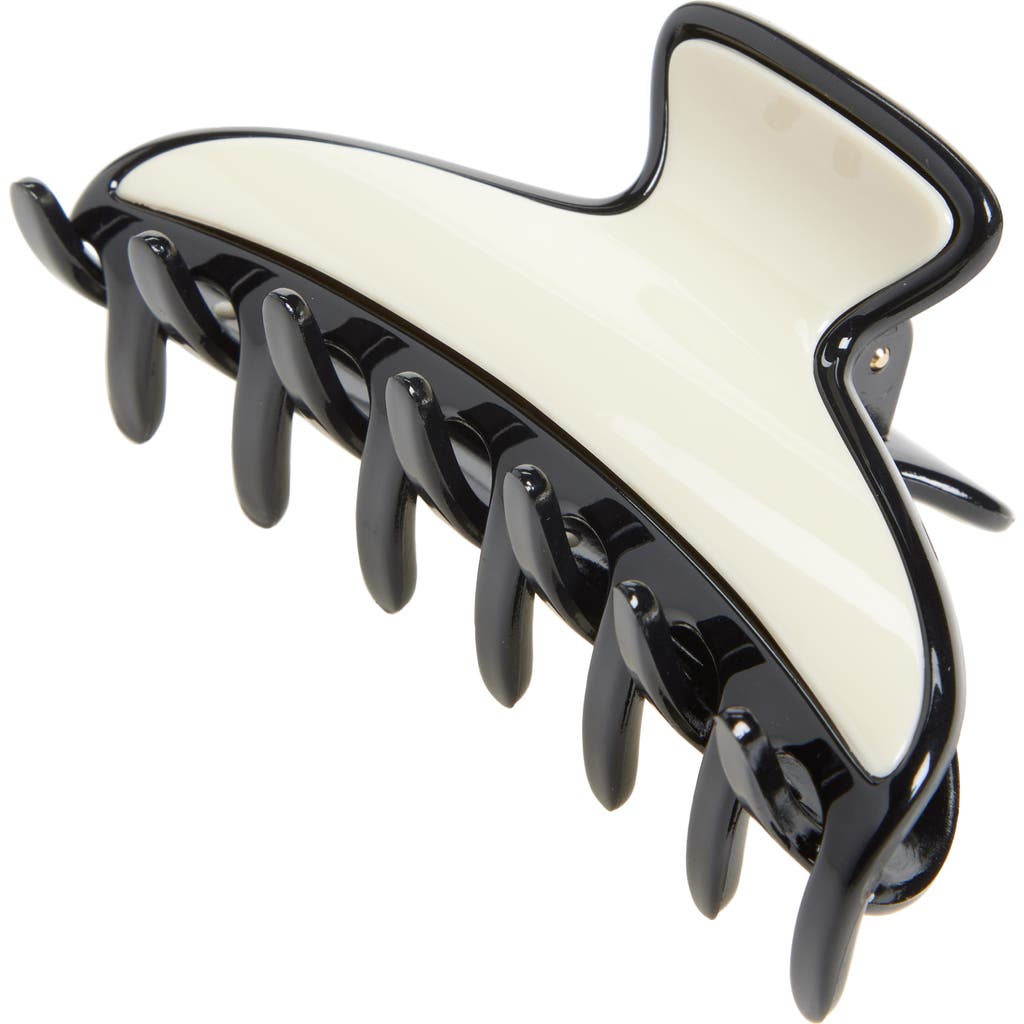 france luxe Maybell Claw Clip in Black/Ivory