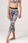 Jessie Zhao New York Zebra Stripe High-Waisted 7/8 Leggings