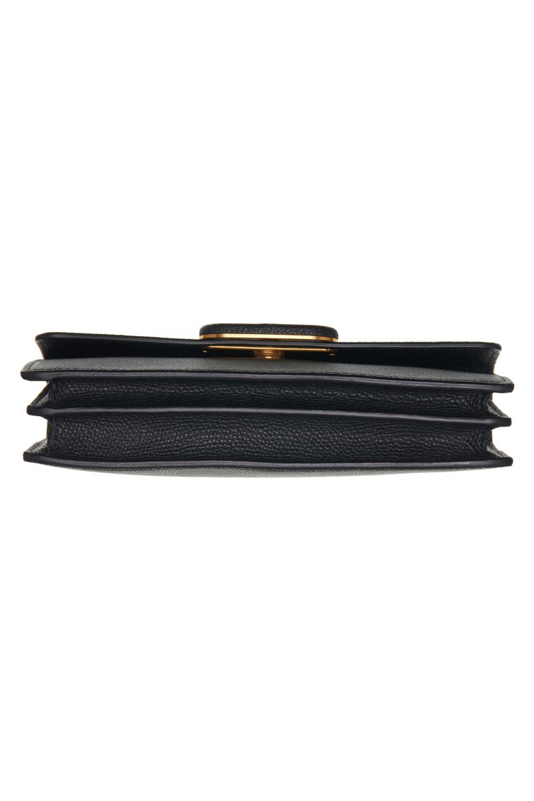 VLOGO Signature Leather Wallet on a Chain, Alternate, color, NERO
