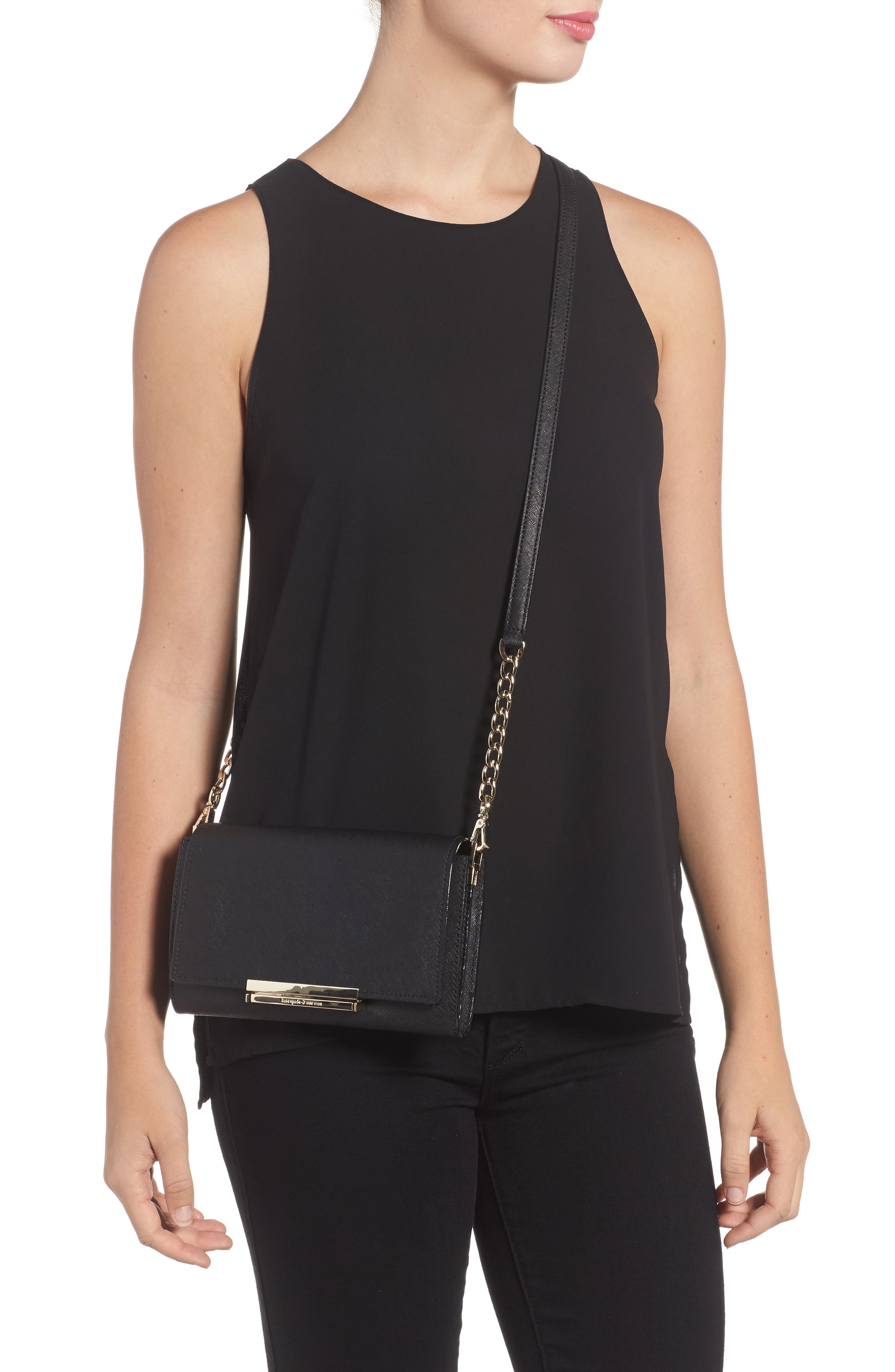 Kate Spade New York make it mine - camila leather clutch, Alternate, color, 