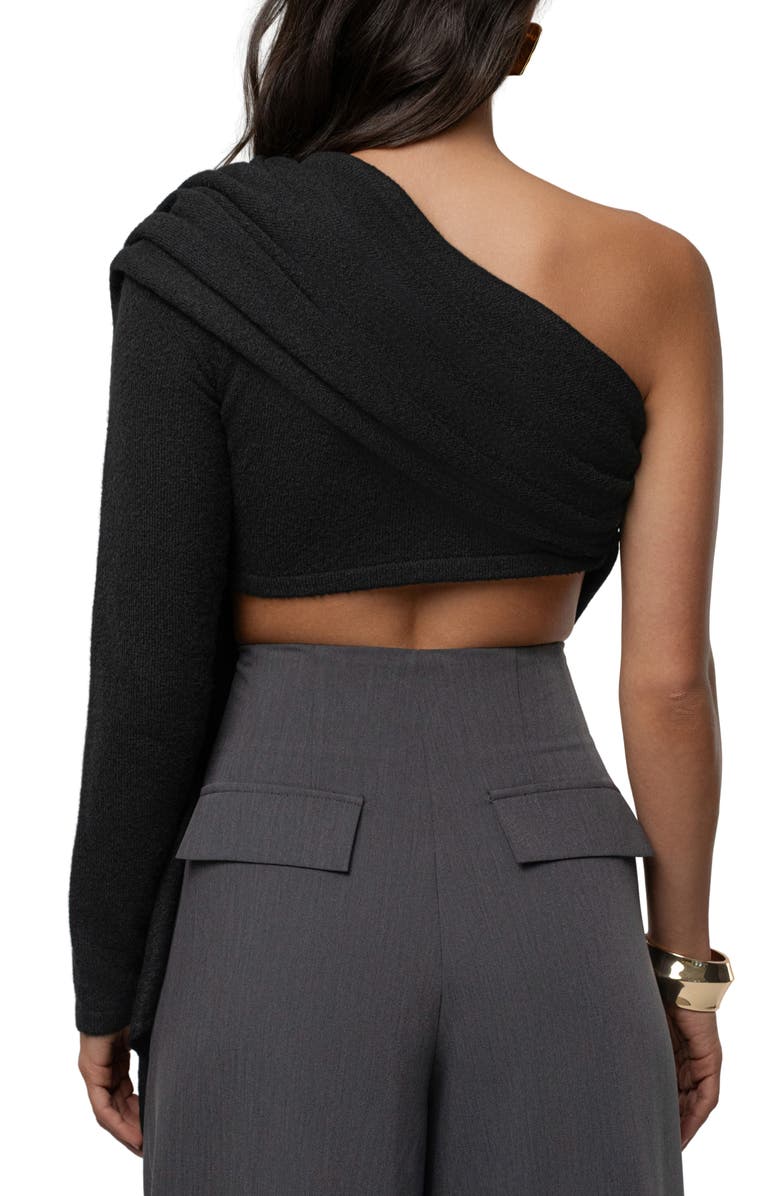 JLUXLABEL Capsule One-Shoulder Crop Sweater, Alternate, color, 