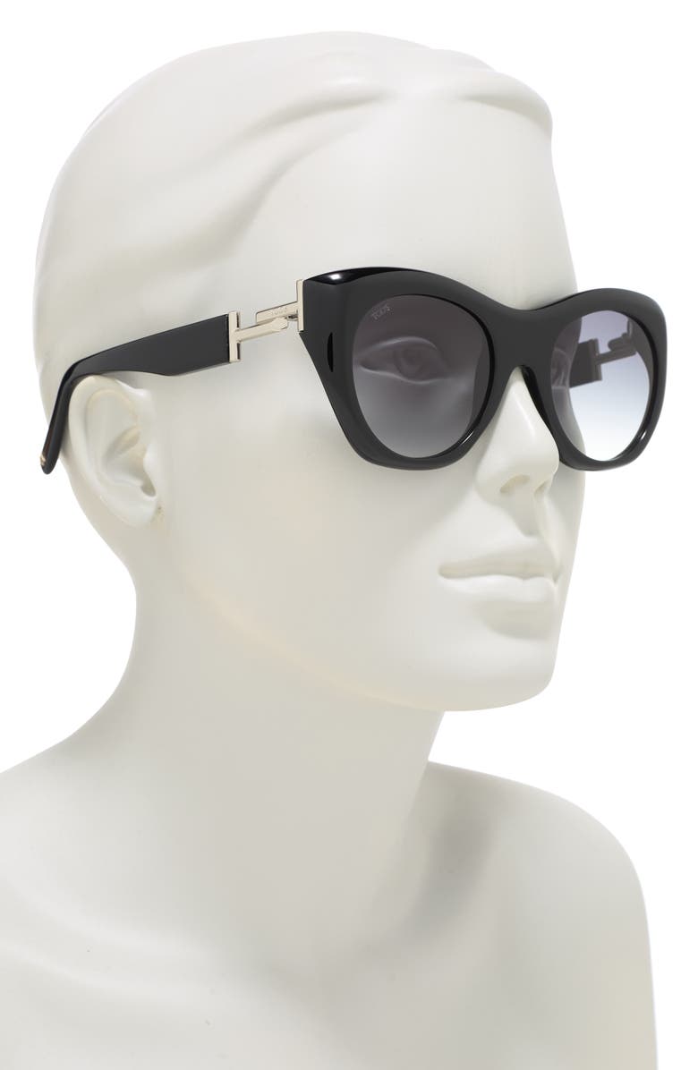 Tod's 51mm Modified Cat Eye Sunglasses, Alternate, color,