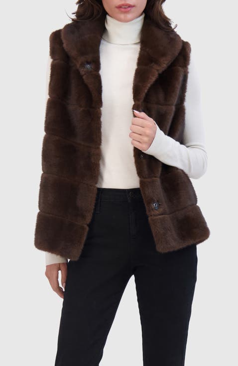 Fur-Free Mink Faux Fur Vest
