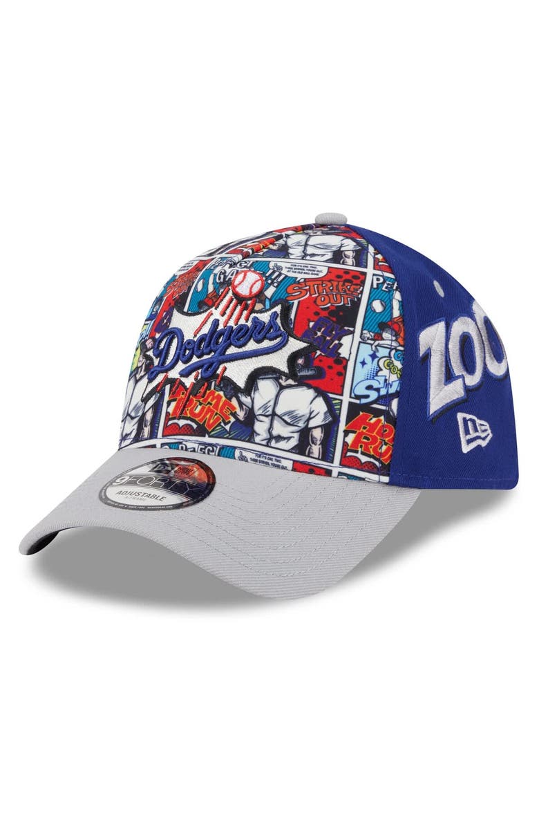 New Era Men's New Era Royal/Gray Los Angeles Dodgers 2025 MLB Diamond Hero Edition A-Frame 9FORTY Adjustable Hat, Main, color, Royal