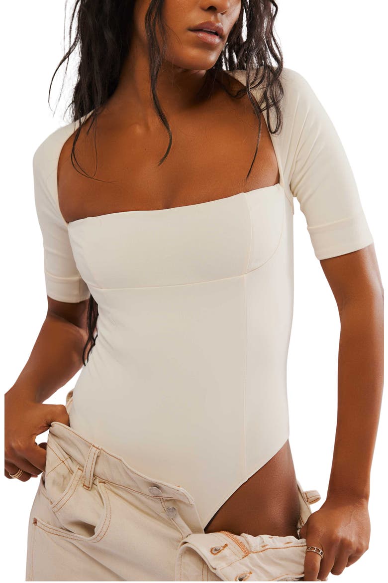 Everly Square Neck Bodysuit, Main, color, TOFU