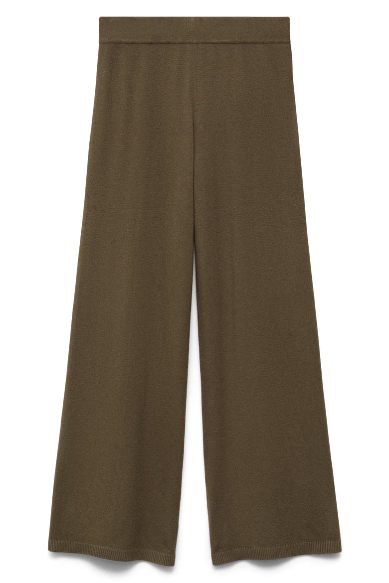 High Waist Wide Leg Pants, Alternate, color, KHAKI