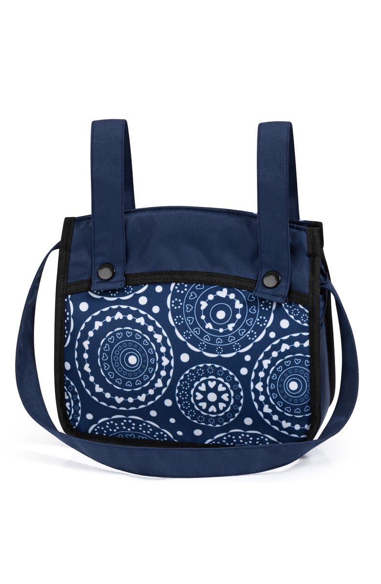 Bayer Design Xeo Pram Blue, White Circles, Convertible, Foldable, Alternate, color,