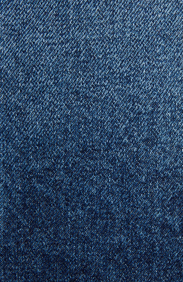 McQueen Alexander McQueen Peplum Denim Jacket, Alternate, color, 