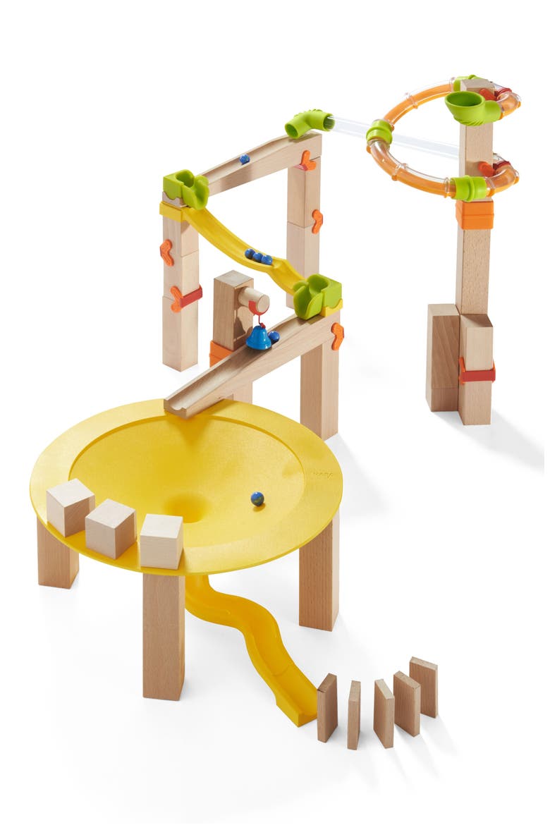 Marble Run Funnel Jungle Starter Set, Main, color, BROWN