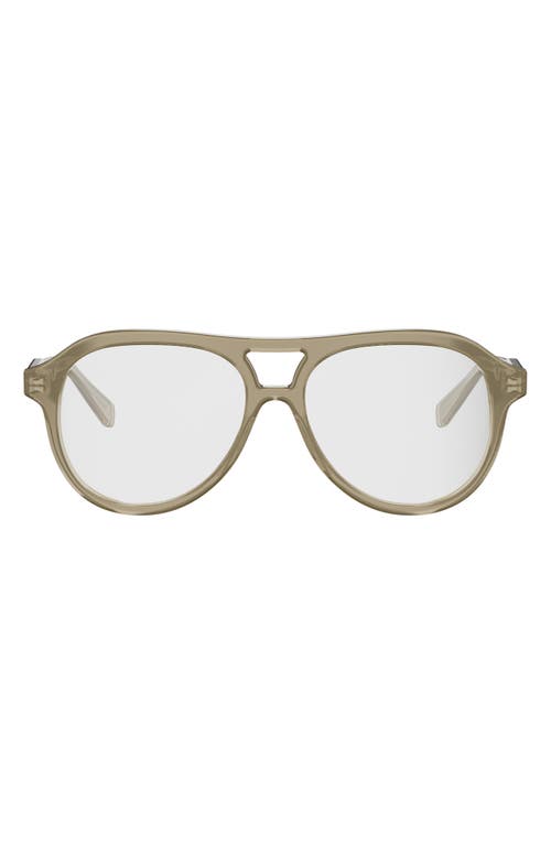 Celine 54mm Thin Pilot Optical Glasses In Green