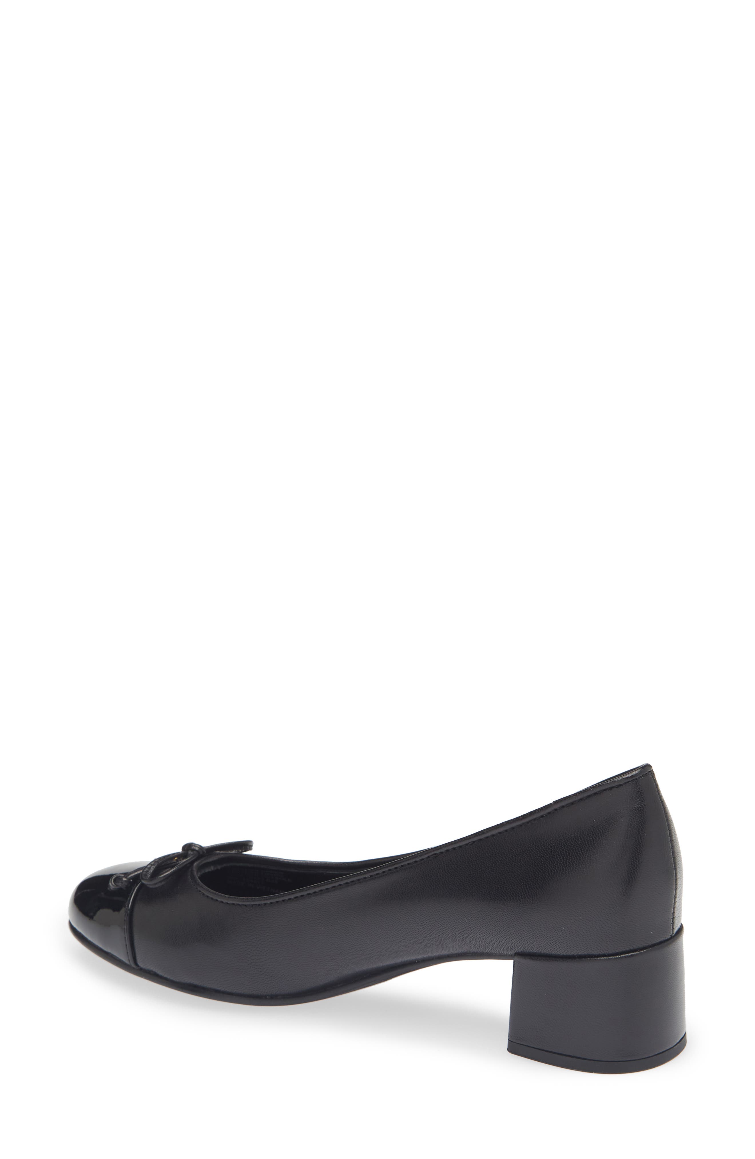 Cap Toe Pump, Alternate, color, PERFECT BLACK / PERFECT BLACK