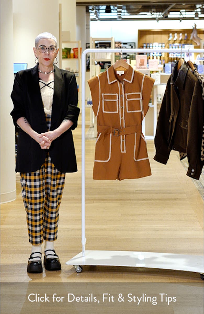 Laurie Lace Belted Romper, sales video thumbnail