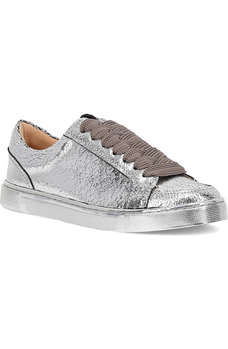 Frye Ivy Low Top Sneaker, Main, color, Silver Mirror
