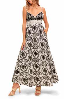 FLYING TOMATO Floral V-Neck Maxi Dress