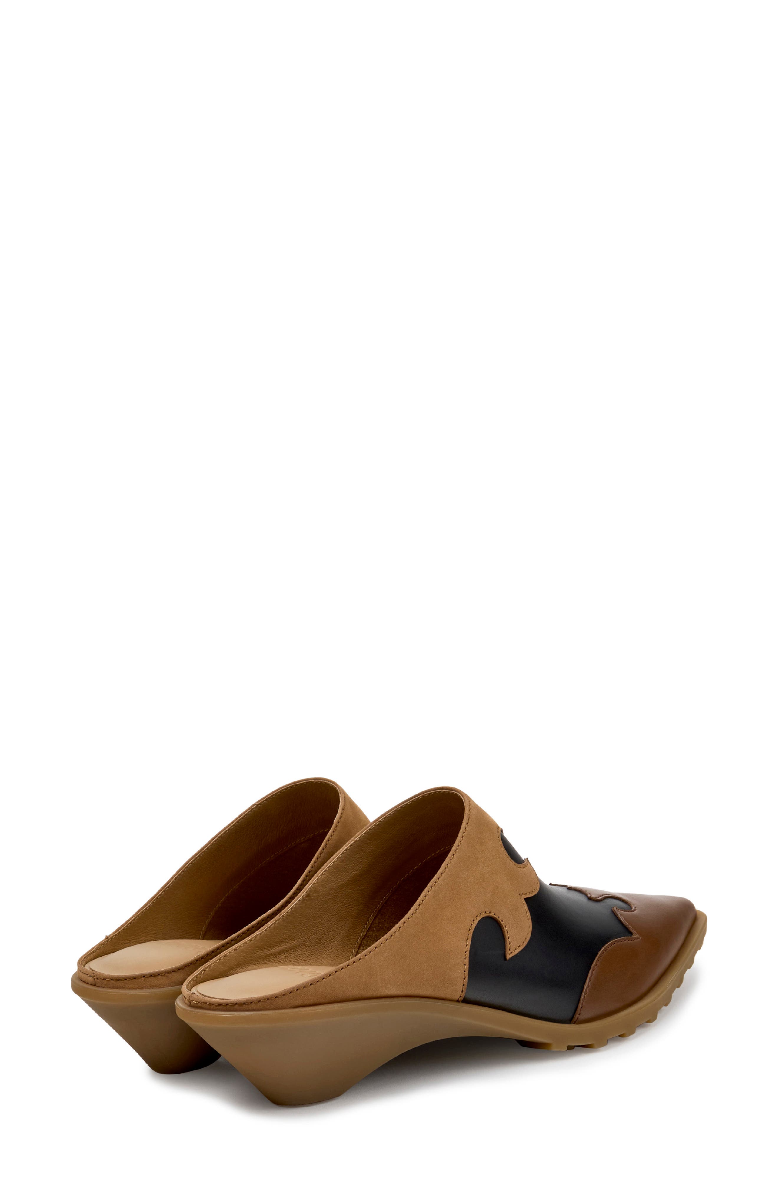 Anita Leather Mule, Alternate, color, MEDIUM BROWN