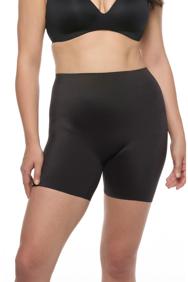Full Effect Padded Shaper Shorts, Main, color, BLACK