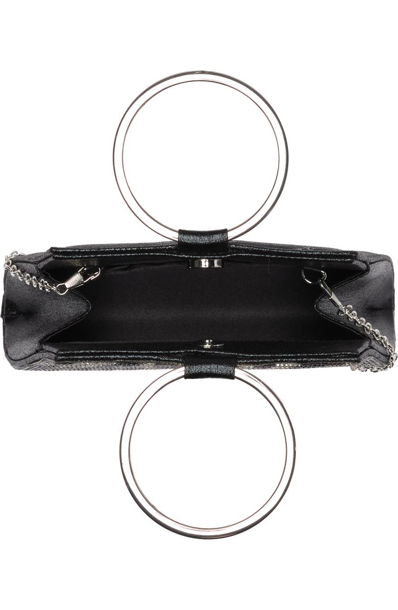 Jessica McClintock Brynn Ring Top Evening Clutch, Alternate, color,