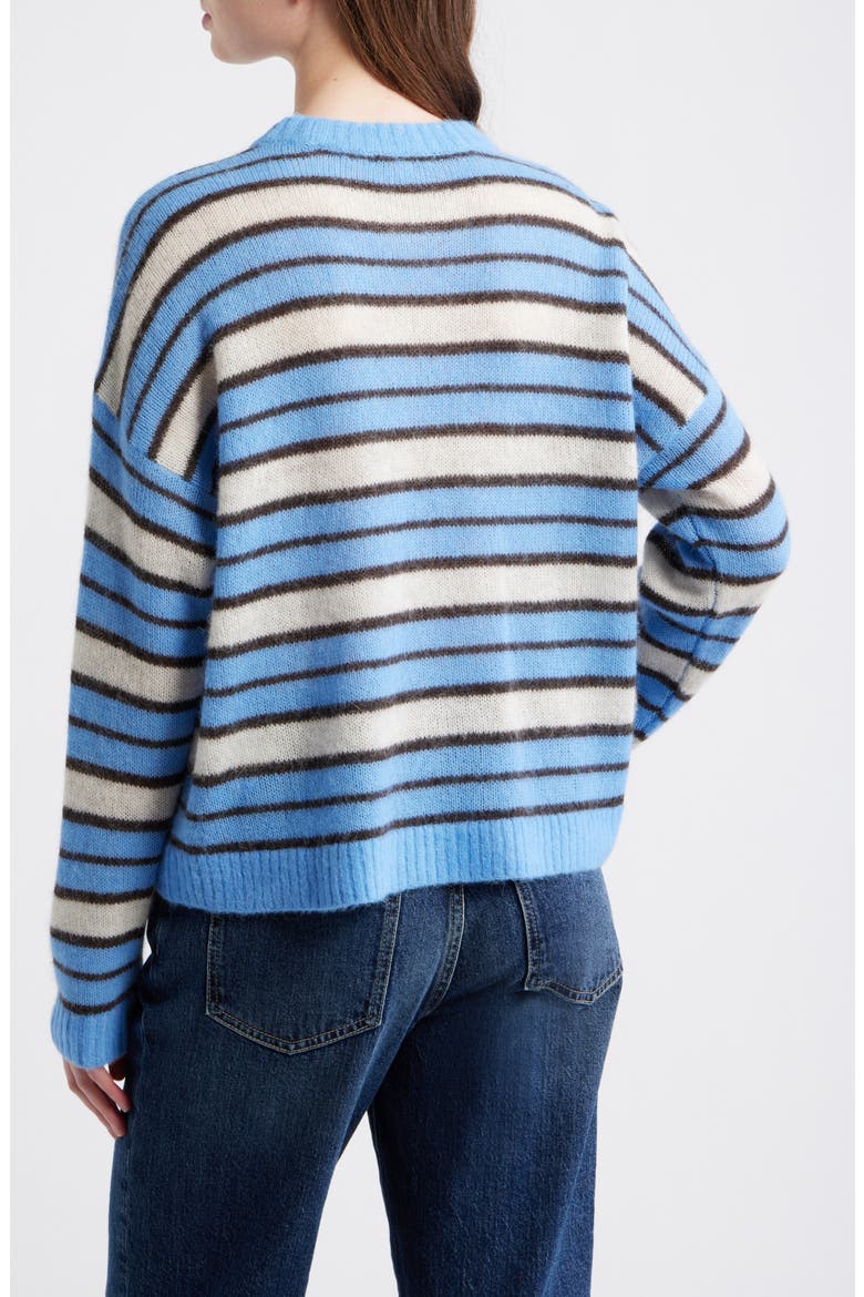 Oversize Pullover Sweater, Alternate, color, BLUE MULTI STRIPE