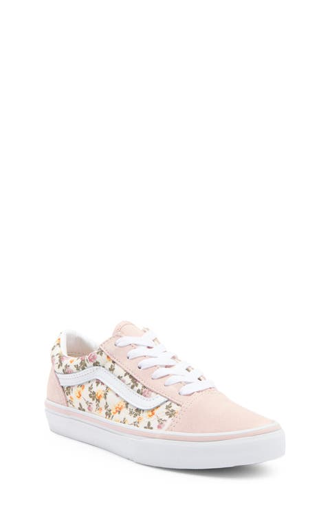 Kids' Old Skool Romantic Floral Low Top Sneaker (Toddler, Little Kid & Big Kid)