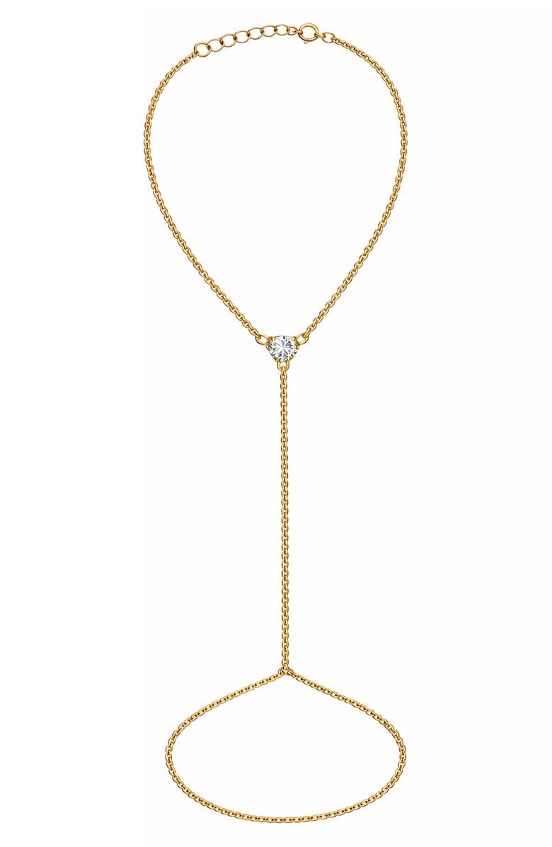 The M Jewelers The Single Stone Hand Chain, Main, color, Gold