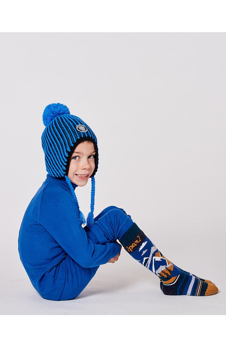 Deux par Deux Baby Boy Winter Ski Socks with Merino Wool, Main, color, Deep Teal