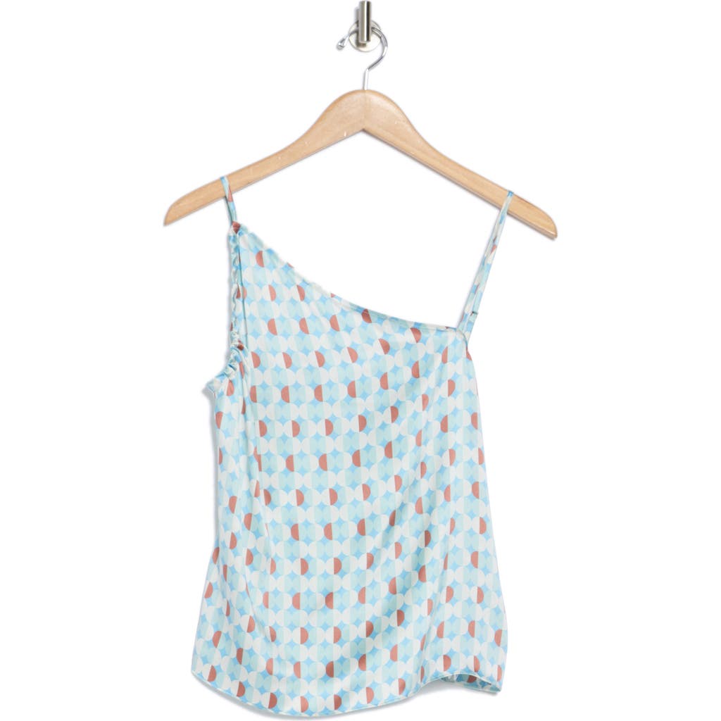 Equipment Tamar Asymmetric Silk Camisole In Starlight Blue Multi