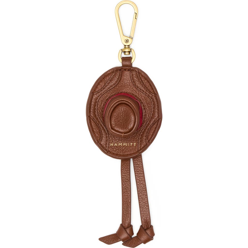 HAMMITT Cowboy Russ Bag Charm in Chocolate Diamond Pebble/gold at Nordstrom