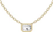 Jennifer Fisher 18K Gold Radiant Sol Lab Created Diamond Pendant Necklace