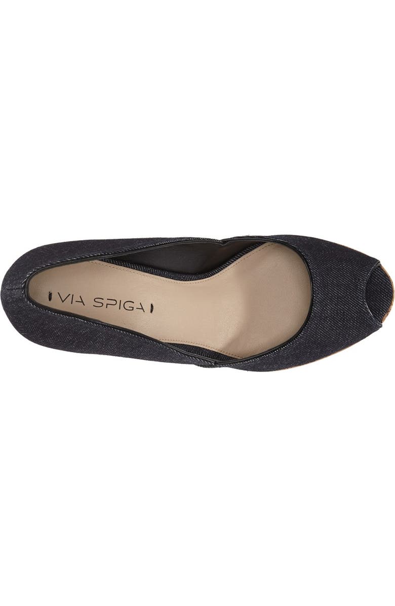 Via Spiga 'Stam' Open Toe Platform Wedge, Alternate, color,