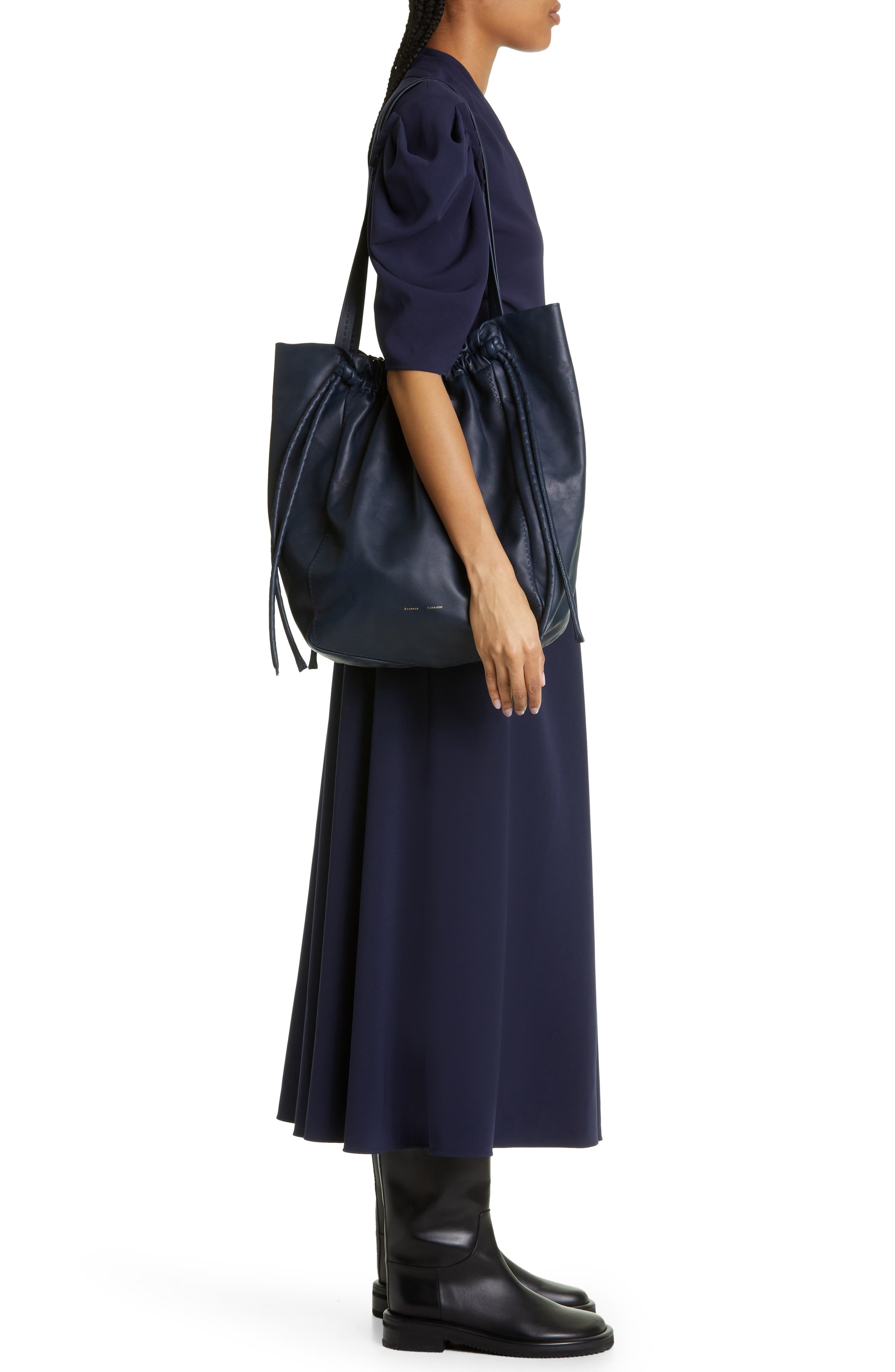 Drawstring Tote, Alternate, color, 410 DARK NAVY