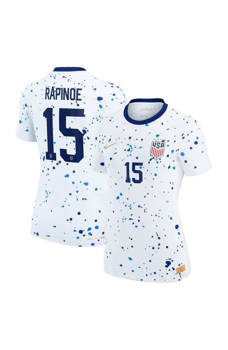 Nike Women's Nike Megan Rapinoe White USWNT 2023 Home Authentic Jersey, Main, color, 