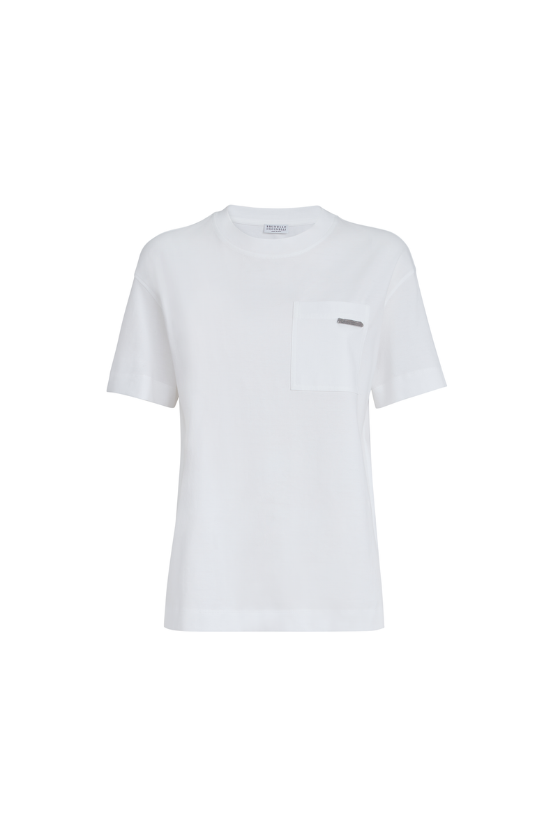 Brunello Cucinelli Cotton jersey T-shirt, Main, color, White