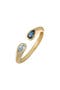 selected 14K Yellow Gold Blue Topaz
