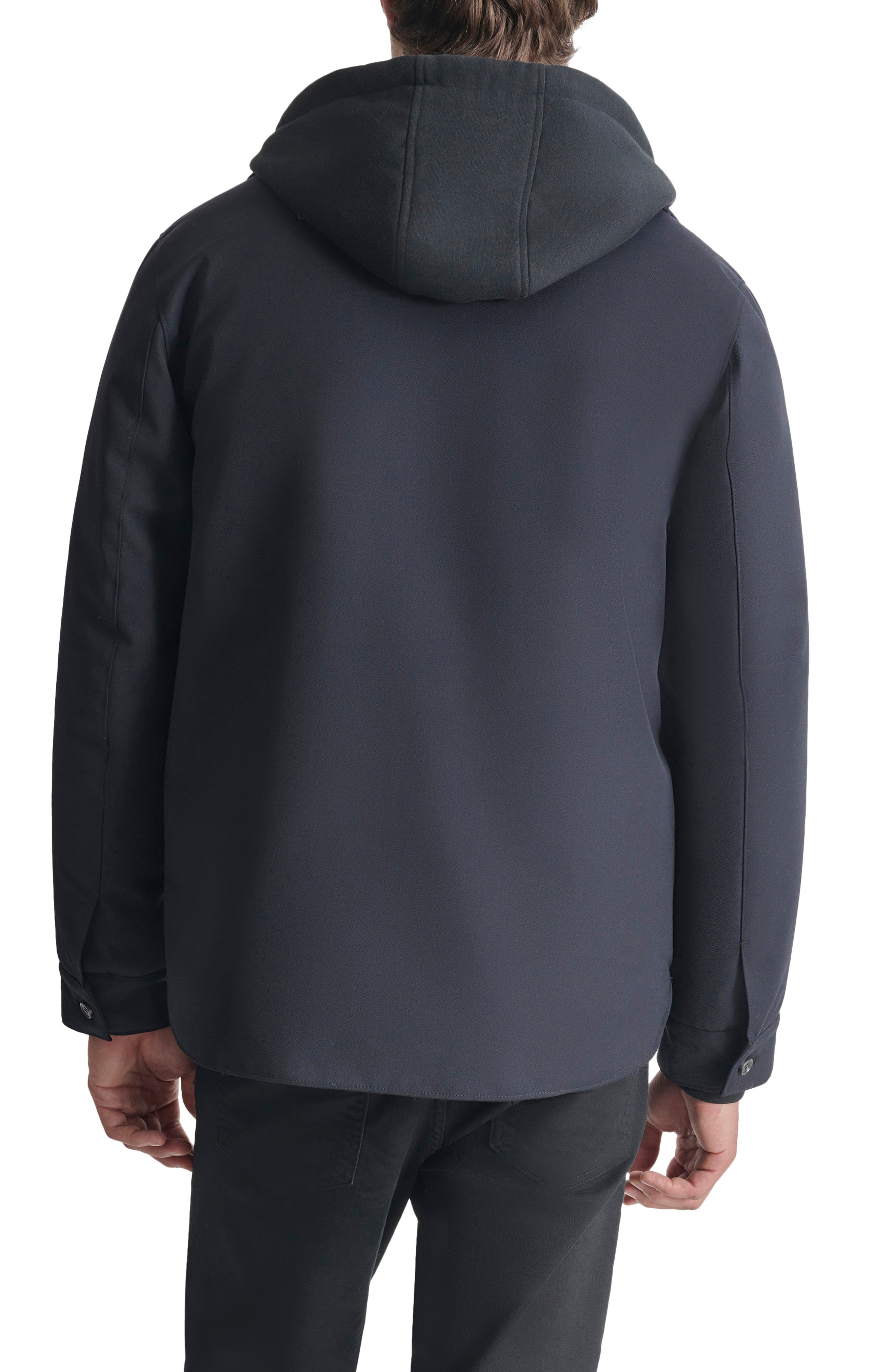 Water Resistant Shirt Jacket with Hooded Bib - image 2