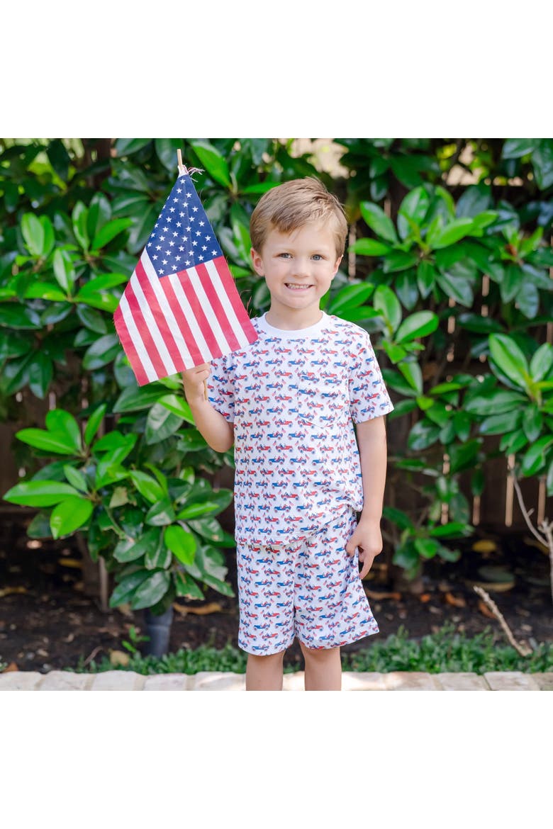 Charles Boys' Short Set, Alternate, color, Patriotic Jeeps