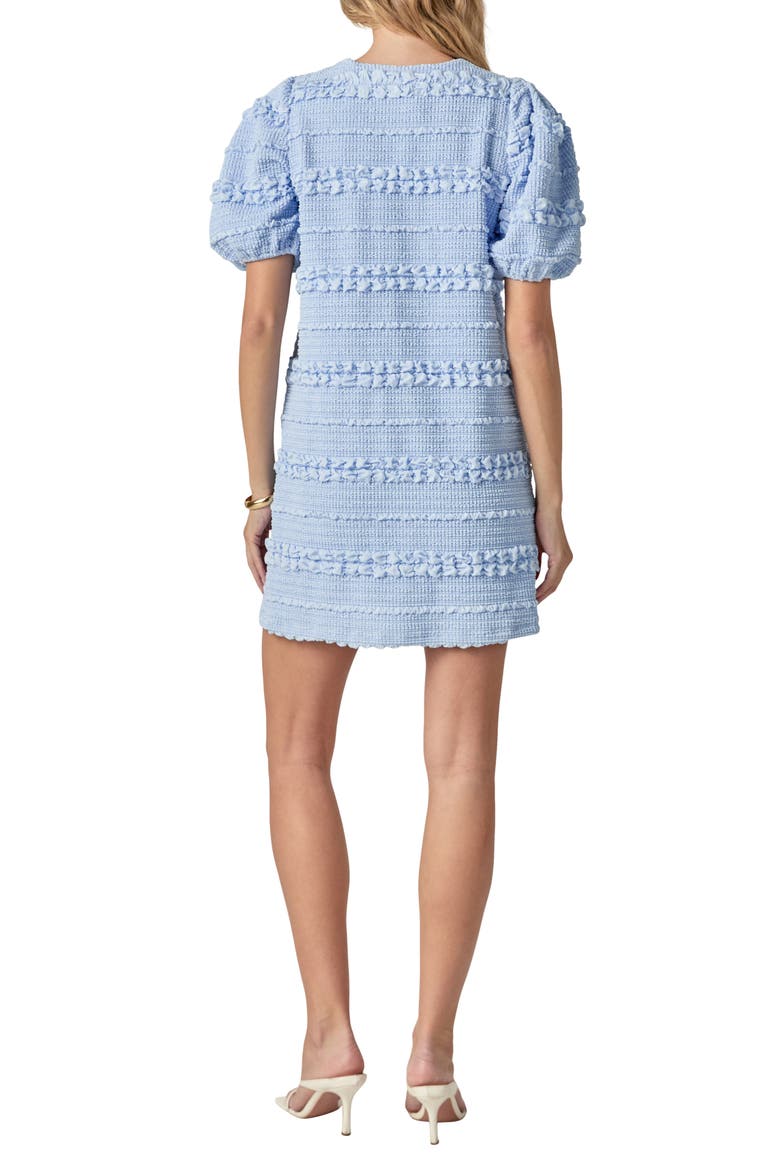 Smocked Minidress, Alternate, color, POWDER BLUE