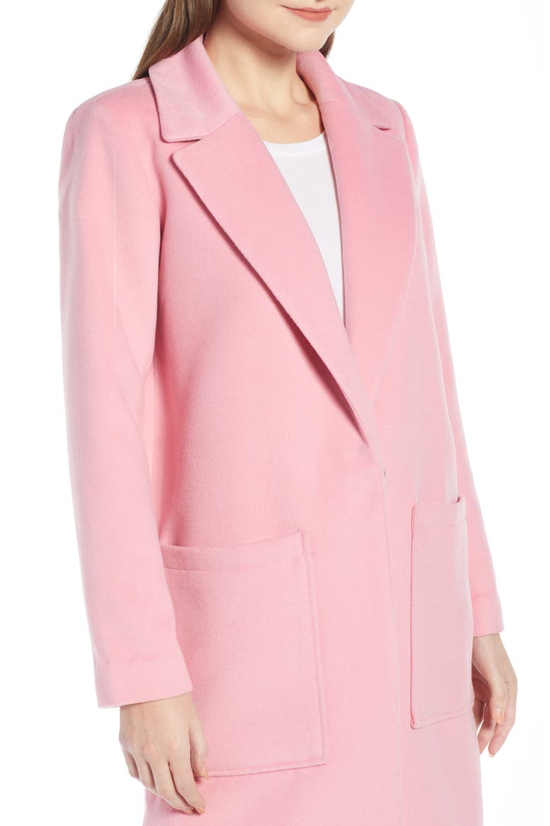 Patch Pocket Coat (Nordstrom Exclusive), Alternate, color, PINK UNTAMED