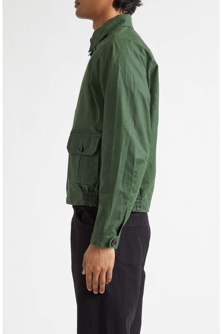Waxed Cotton Coach's Jacket, Alternate, color, GREEN