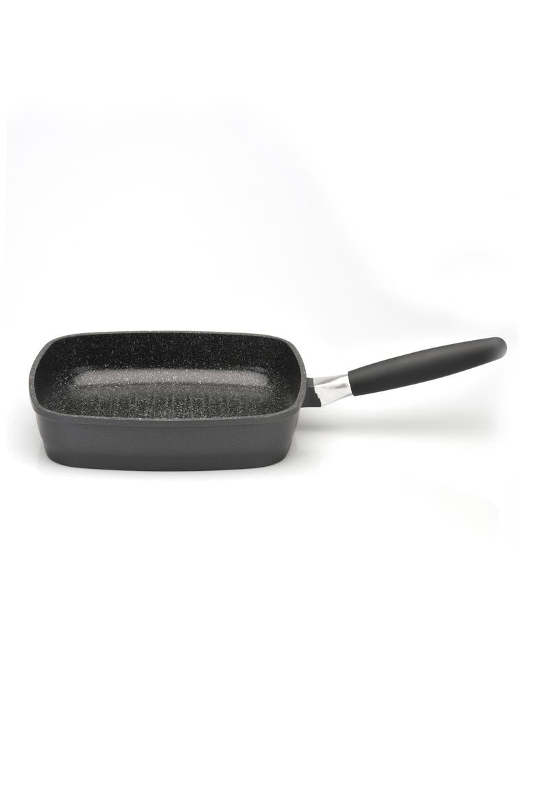 Eurocast 11-Inch Nonstick Cast Aluminum Grill Pan, Main, color, BLACK