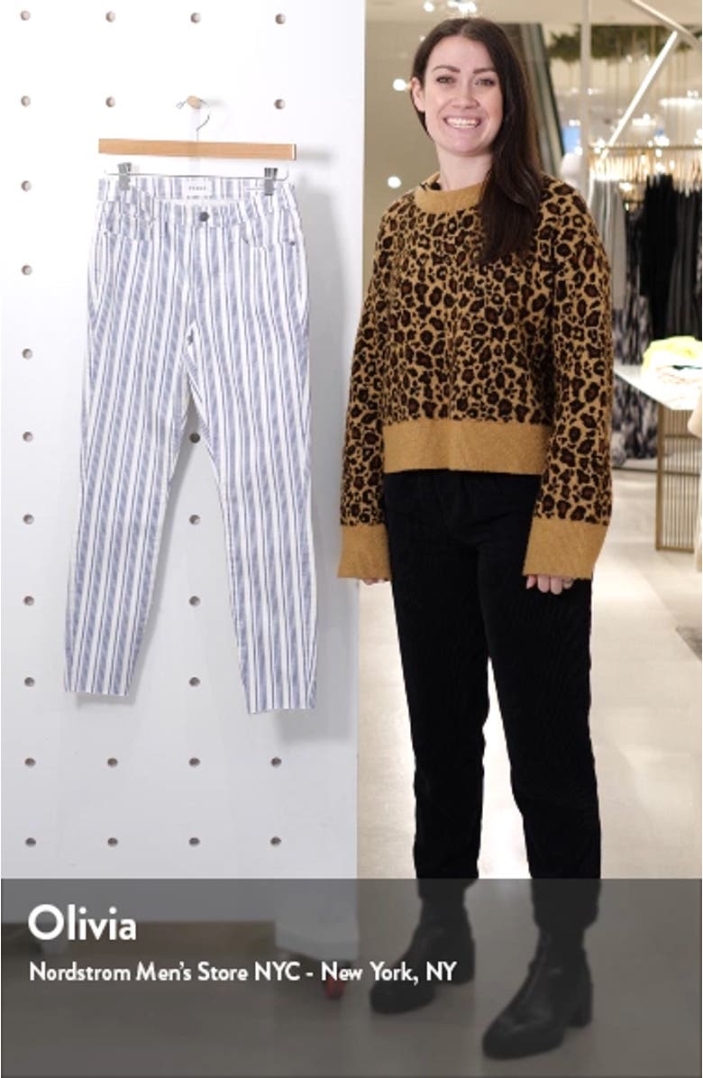 Le Skinny de Jeanne Surfer Stripe Ankle Skinny Jeans, sales video thumbnail