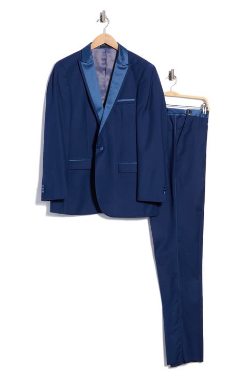 One-Button Satin Peak Lapel Tuxedo