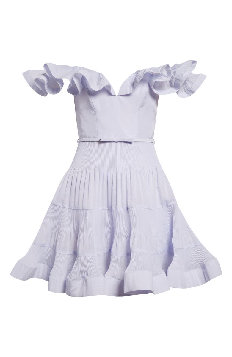 Zimmermann Pleated Frill Minidress, Alternate, color,
