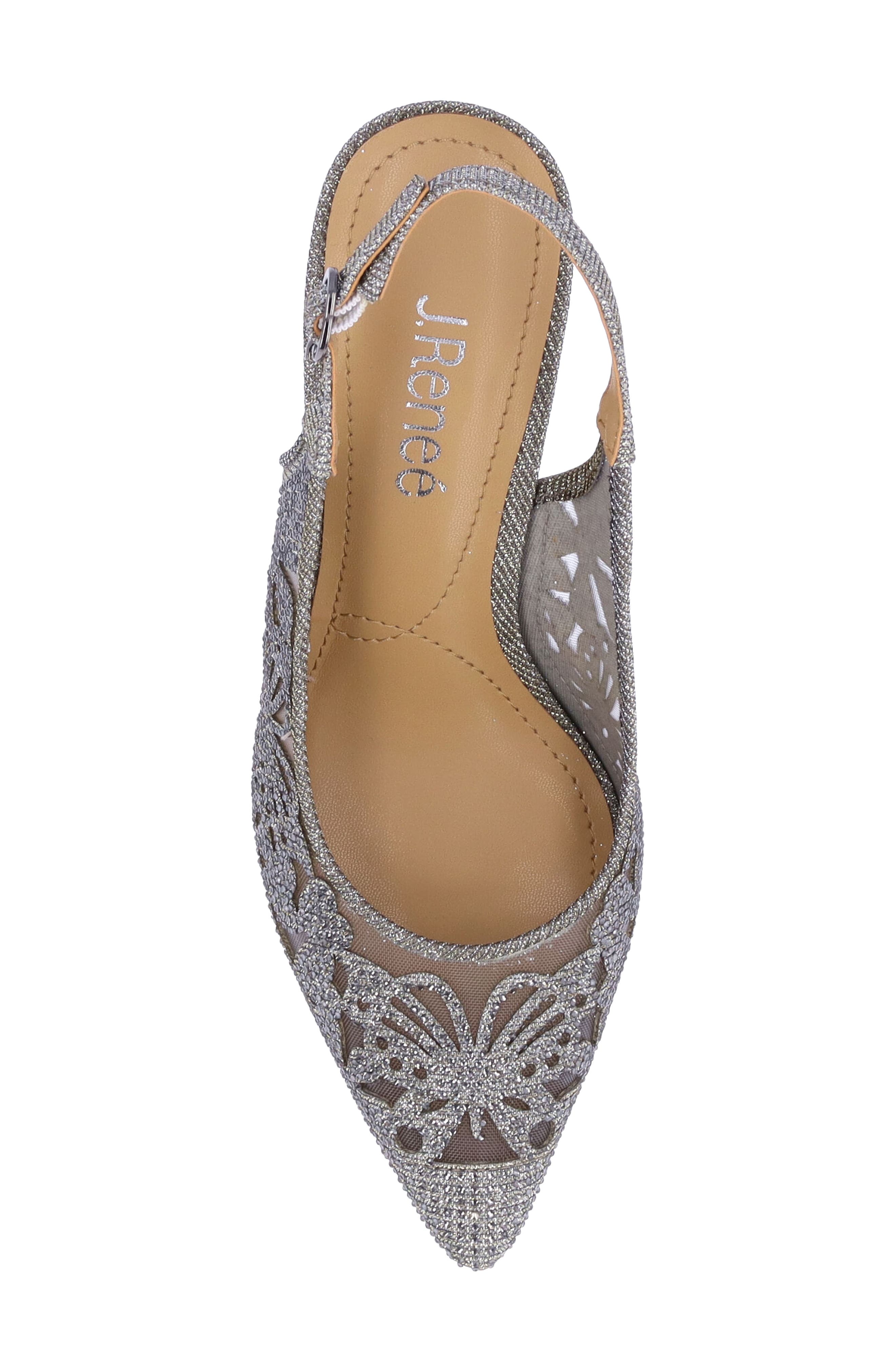 Vanani Slingback Pointed Toe Pump, Alternate, color, PEWTER